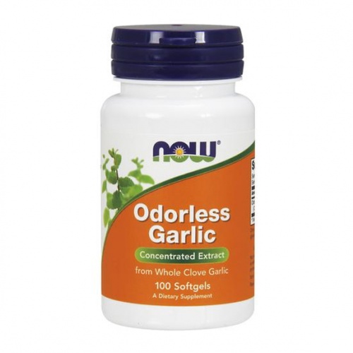 Odorless Garlic Orig (100 softgels.)/Now Sports