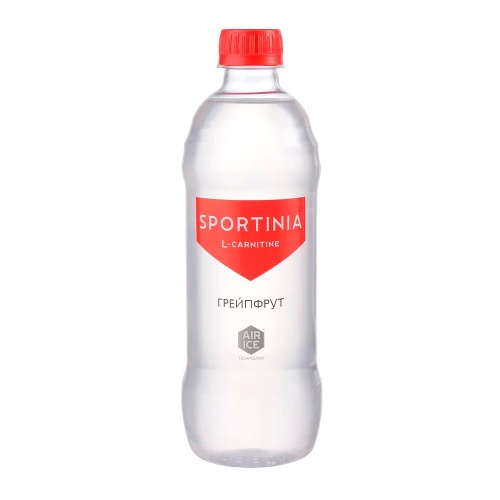 Напиток Sportinia L-карнитин Грефрут (0,5л/ 1500мг карнитина)